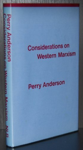 Beispielbild fr Considerations on Western Marxism zum Verkauf von Better World Books