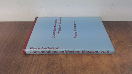 Considerations on Western Marxism (9780902308671) by Perry Anderson