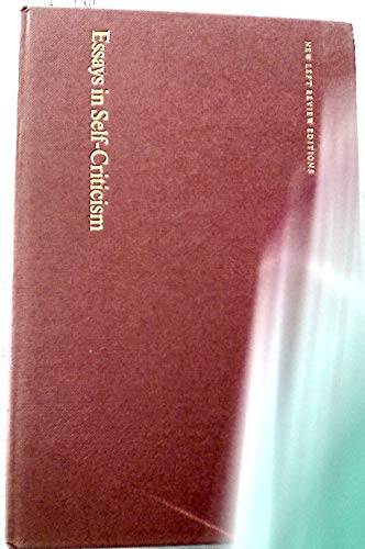 Essays in Self-Criticism (9780902308879) by Louis Althusser