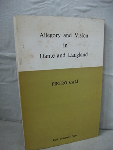 Beispielbild fr Allegory and Vision in Dante and Langland zum Verkauf von Better World Books