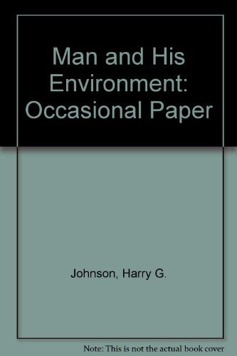 Imagen de archivo de Man and His Environment (Occasional paper 6) a la venta por Zubal-Books, Since 1961