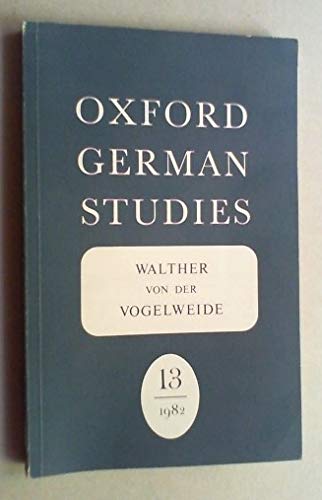 9780902672567: Oxford German Studies 13