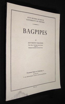 9780902793101: Bagpipes (Occasional papers on technology)