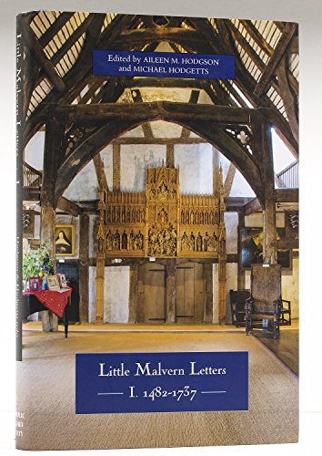 Stock image for Little Malvern Letters: I: 1482-1737 (Catholic Record Society: Records Series) for sale by WorldofBooks