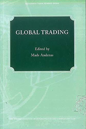 Beispielbild fr Global Trading (Occasional Paper) zum Verkauf von AwesomeBooks