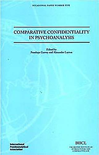 Imagen de archivo de Comparative Confidentiality in Psychoanalysis a la venta por Anybook.com