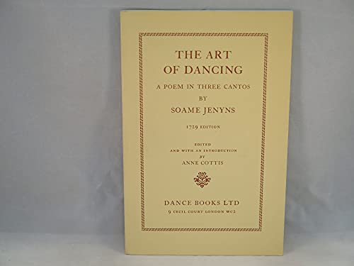 Beispielbild fr The Art of Dancing : A Poem in Three Cantos zum Verkauf von Better World Books
