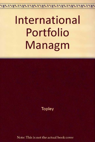 International Portfolio Management - Tapley, ed.6