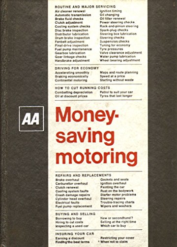 Money-saving Motoring (9780903356107) by A.A. Publishing