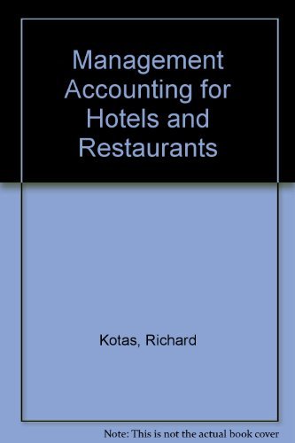 9780903384179: Management Accounting for Hotels and Restaurants