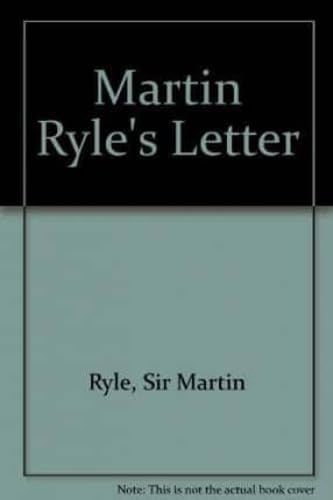 Beispielbild fr Martin Ryle's Letter zum Verkauf von Blackwell's