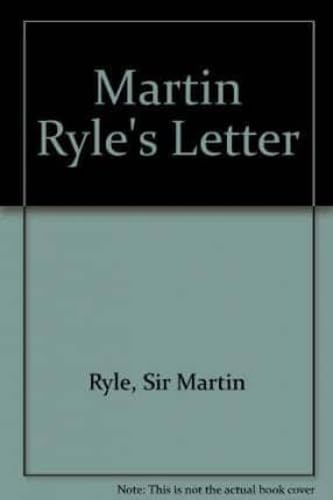 Imagen de archivo de Martin Ryle's Letter a la venta por Blackwell's