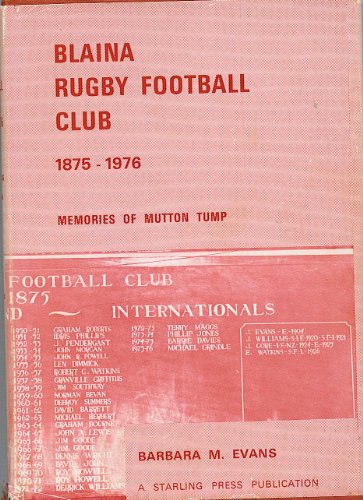 Imagen de archivo de Blaina Rugby Football Club, 1875-1976 a la venta por Paul Hanson T/A Brecon Books