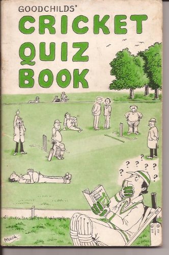 Stock image for Cricket Quiz Book Number One for sale by Philip Emery