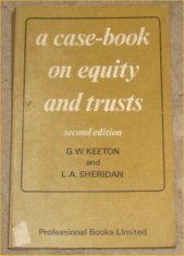 A case-book on equity and trusts (9780903486033) by Keeton, George Williams