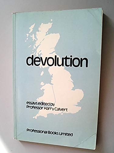 Beispielbild fr Devolution zum Verkauf von Cambridge Rare Books