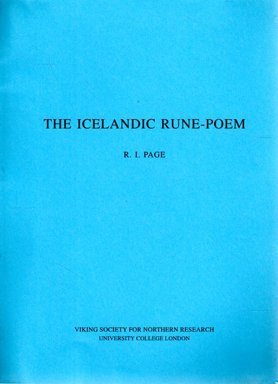 The Icelandic Rune Poem (9780903521437) by R.I. Page
