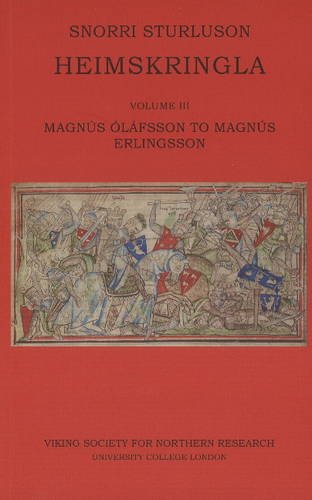 9780903521932: Heimskringla III. Magnus Olafsson to Magnus Erlingsson: Volume III
