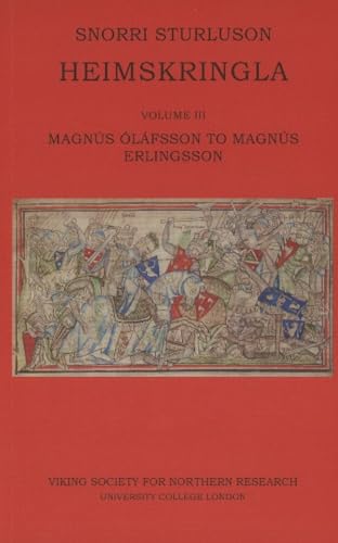 Imagen de archivo de Heimskringla. Volume III Magns lfsson to Magns Erlingsson a la venta por Blackwell's