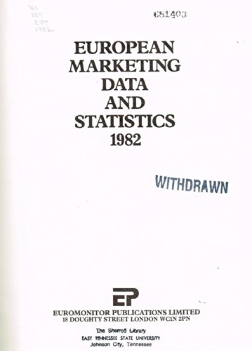 9780903706650: European Marketing Data and Statistics 1982