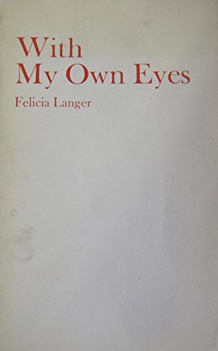Beispielbild fr With My Own Eyes, 1967-73 (Pt. 1) (Israel and the Occupied Territories) zum Verkauf von WorldofBooks