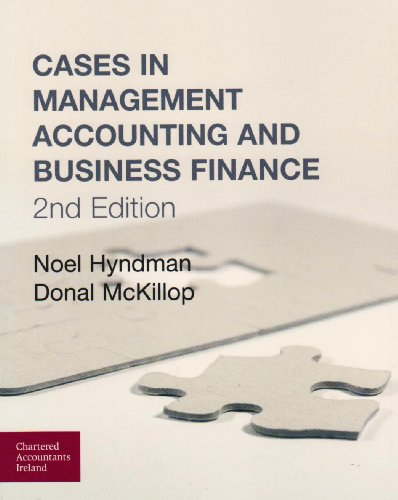 9780903854740: Cases in Management Accounting and Business Finance