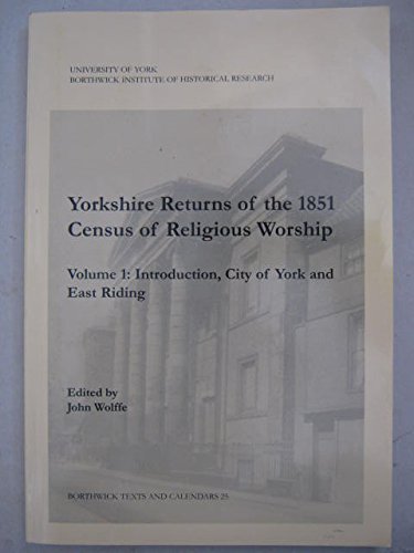 Stock image for Introduction, City of York and East Riding (v. 1) (Borthwick Texts & Calendars) for sale by WorldofBooks