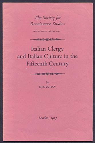 Italian Clergy and Italian Culture in the Fifteenth Century