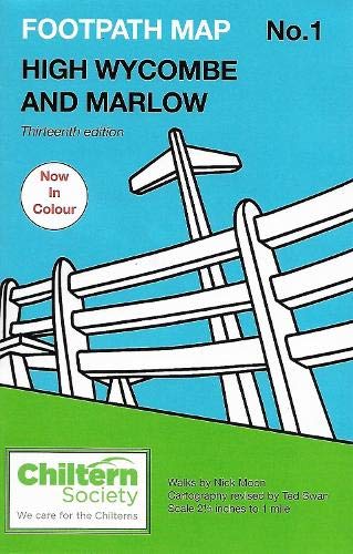 Beispielbild fr Map 1 Footpath Map No. 1 High Wycombe and Marlow: Thirteenth Edition - In Colour (Chiltern Society Footpath Maps) zum Verkauf von Monster Bookshop