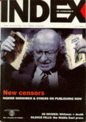 Beispielbild fr Index on Censorship : New Censors - Inside Publishing Now zum Verkauf von Better World Books