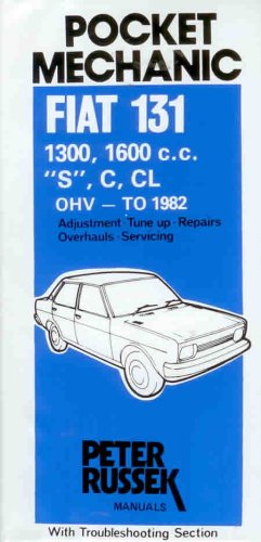 9780904509489: Workshop Manual for Fiat 131, 131S Mirafiori (Glovebox S.)