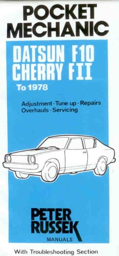 Workshop Manual for Datsun F10 Cheery F11 to 1978 repair guide