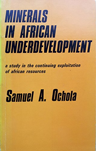 Beispielbild fr Minerals in African underdevelopment zum Verkauf von Wonder Book