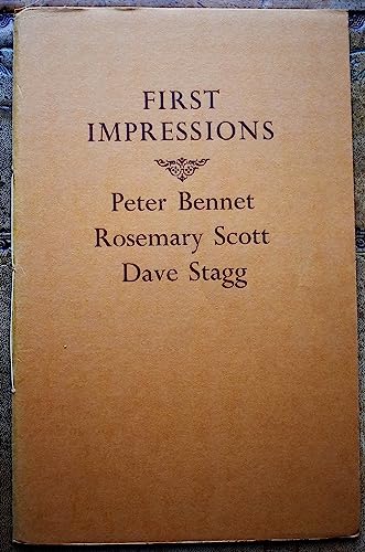 First Impressions (9780904533712) by Bennet, Peter; Scott, Rosemary; Stagg, Dave