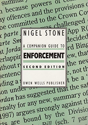 A Companion Guide to Enforcement (9780904553376) by Nigel Stone