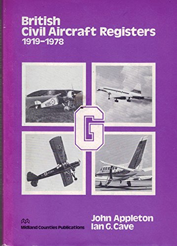 9780904597165: British Civil Aircraft Registers 1919-78