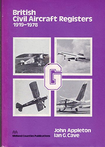 British Civil Aircraft Registers 1919-78 (9780904597165) by John Appleton