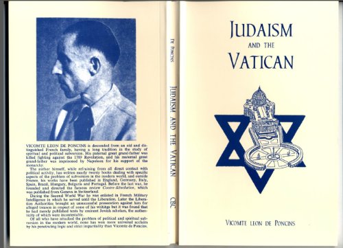 9780904656220: Judaism and the Vatican: An Attempt at Spiritual Subversion