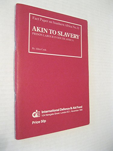 Imagen de archivo de Akin to Slavery a la venta por BookHolders
