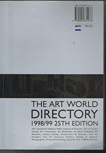 Stock image for The Art World Directory 1998-99 for sale by Reuseabook