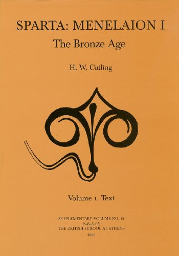 9780904887594: Sparta, Menelaion I: The Bronze Age (BSA Supplementary Volume)