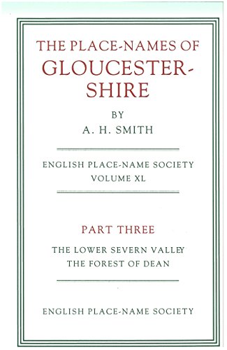 Beispielbild fr The Place-Names of Gloucestershire: Part 3 (County Survey) zum Verkauf von GF Books, Inc.