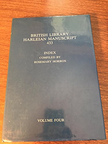 Stock image for British Library Harleian Manuscript 433: Vol 4 (The Richard III Society) for sale by Winghale Books