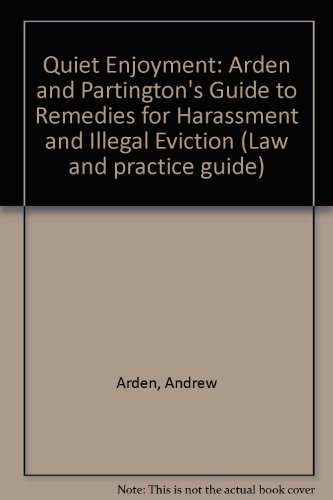 Arden and Partington on Quiet Enjoyment (9780905099262) by Carrott, S.; Hunter, C.