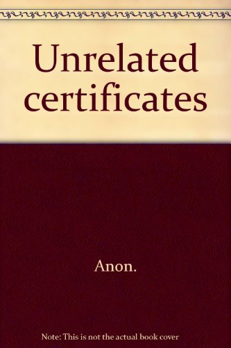 Unrelated (Unwanted) Certificates First And Second Collection TWO BOOKS BOUND AS ONE The Birmingh...