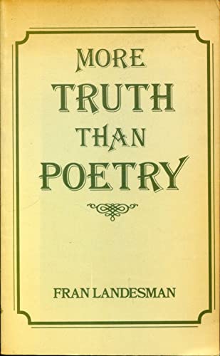 Stock image for More Truth Than Poetry for sale by WorldofBooks