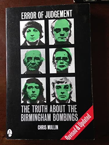 9780905169927: Error of Judgement: Birmingham Bombings