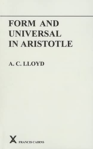 Beispielbild fr Form and Universal in Aristotle (Arca Classical and Medieval Texts, Papers and Monographs (Paperback)) zum Verkauf von Books From California