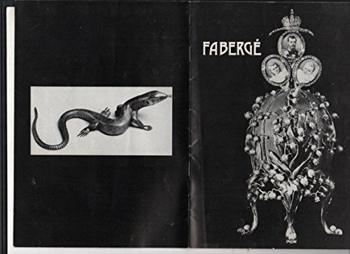 Imagen de archivo de FABERGE (1846-1920) Goldsmith to the Imperial Court of Russia: Exhibition at the Victoria & Albert Museum, June - September 1977. a la venta por Books On The Green