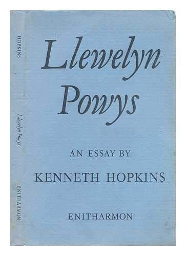 Stock image for Llewelyn Powys : An Essay A FIRST PRINTING) for sale by S.Carter